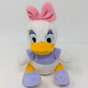 Disney Babies Plush Daisy Duck Baby Stuffed Animal Rattle